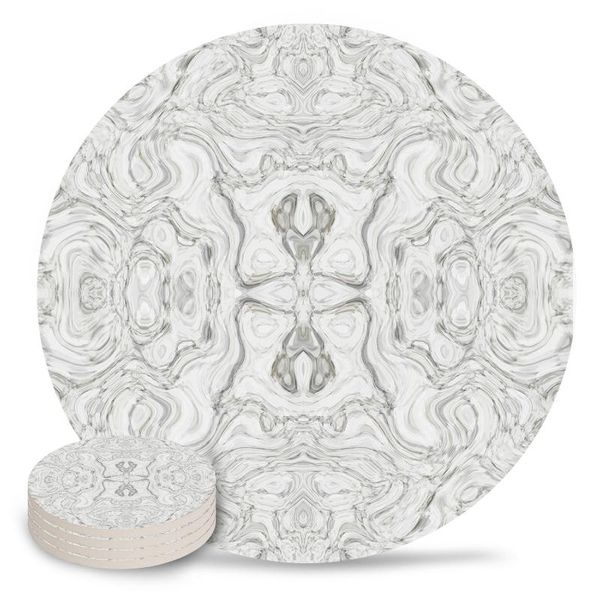 

mats & pads fresh marble texture coasters for cup dining table kitchen decor non slip home decoration accessories car