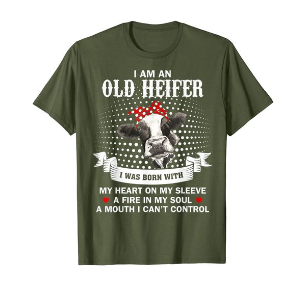 

I am an old Heifer funny Cow Farmer Tshirt, Mainly pictures