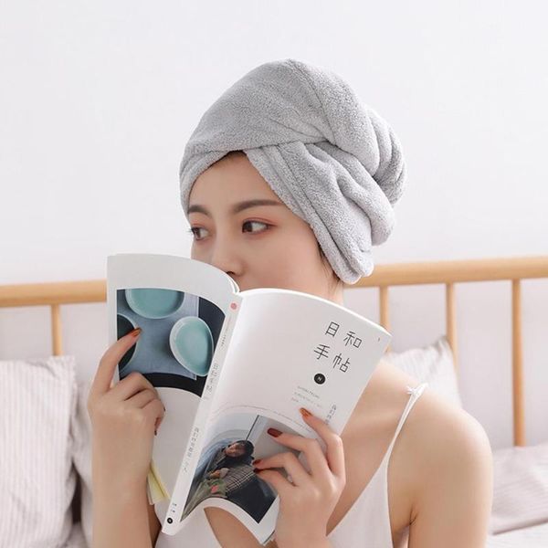 

towel shower hat charcoal fibre good absorption bath no odor for home/el