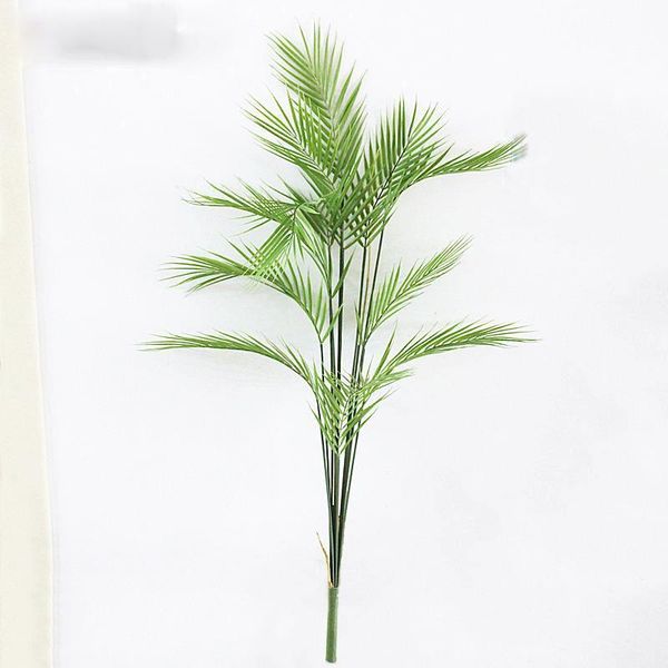 

125cm 13fork artificial palm tree tropical plants large plastic leaves fake monstera leafs home autumn decoration decorative flowers & wreat