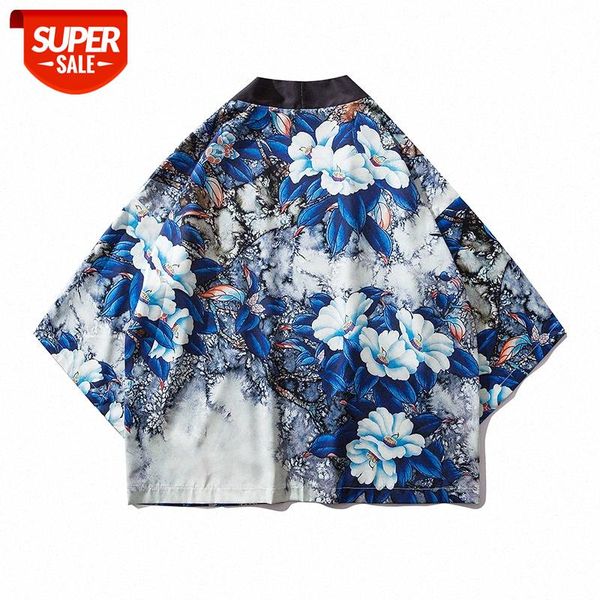 

japanese retro dark road gown beach cardigan kimono men and women chinese style loose shirt #bm8m, White;black