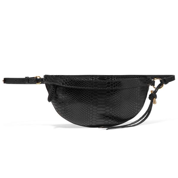 

waist bags snake pattern shoulder fanny belt packs phone pouch women flap pu leather crossbody casual messenger chest mujer