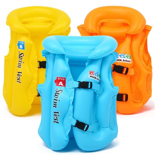 

life vest & buoy children's inflable swimsui baby jacket floating swimsuit buoyancy inflatable kids swimming 2-6