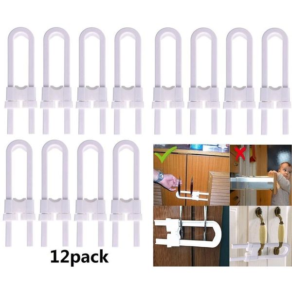 

carriers, slings & backpacks 12pcs/set u-shaped lock child safety cabinet latches kid baby closet kitchen door