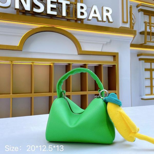 

waist bags fashion bag female 2021 net red macaron soft leather pu retro boston pillow single shoulder messenger