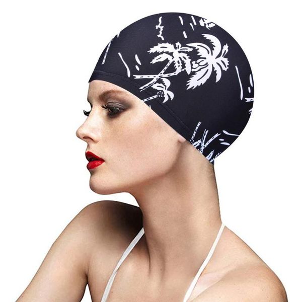 

swimming caps adults men women high elastic waterproof protect ears long hair sports swim pool hat cap #py