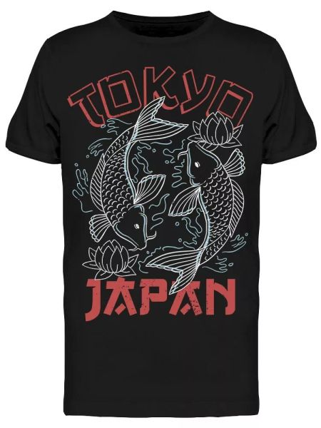 

Koi Fish Tokyo Fish Tee Men's -Image by Shutterstock, White;black