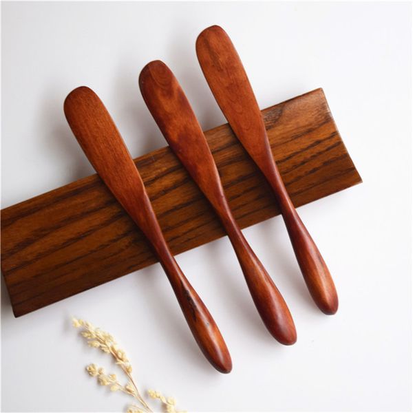 Coltello di alta qualità in stile maschera di legno Coltello da burro giapponese Coltello da marmellata Coltelli da tavola Tabeware con manico spesso