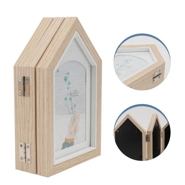 

1pc wood po holder simple home picture frame decor (wood) frames