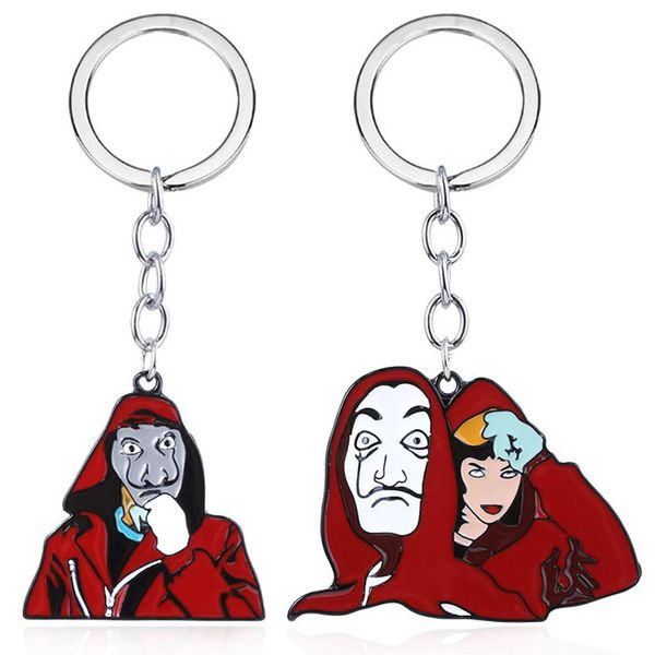 

TV Series La casa de papel House of Paper Money Heist El Profesor Tokio Berlin Alloy Key Chains Keychain Keyring Key Chain