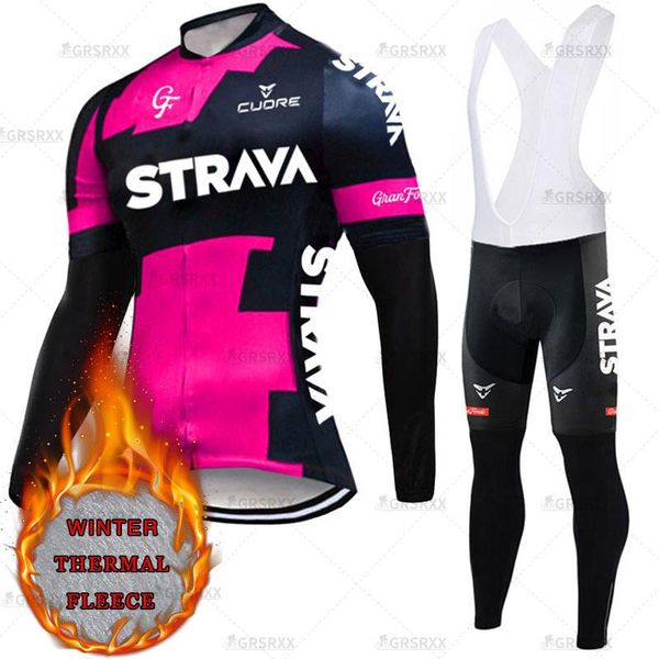 

women winter bicycle set thermal keep warm female fleece full sleeves wear premium cycling team racing jersey suit sets, Black;blue