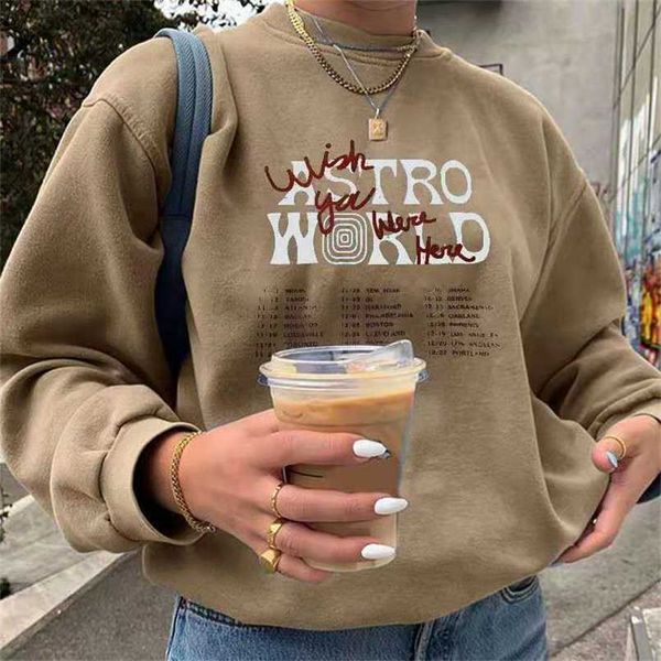 

women hoodie harajuku pullover round neck long fashion oversized hoodie women sleeve letter hoodie for women printing urban 211109, Black