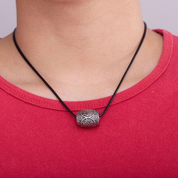 

pendant necklaces men necklace stainless steel divine beast chain chaine black male accessories jewelry on the neck, Silver