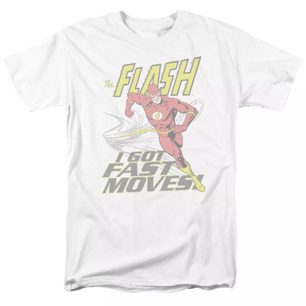 

the flash - fast moves t-shirt dc comics sizes s-3x new, White;black