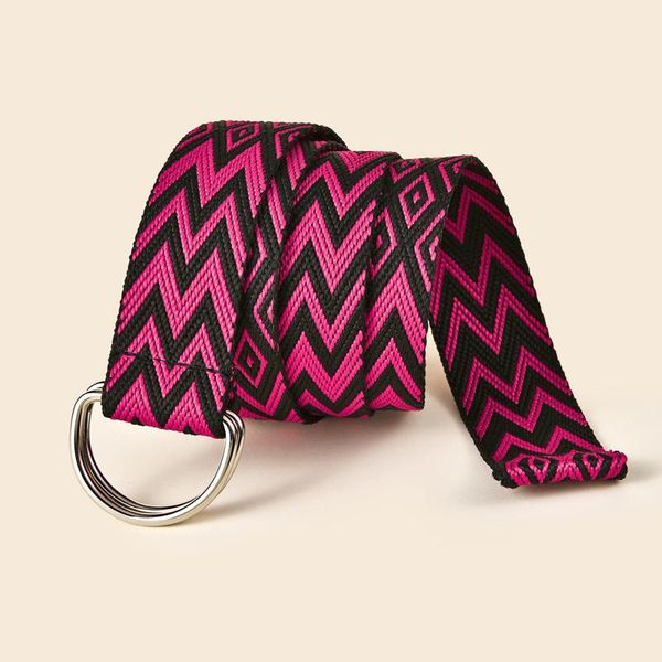 

belts women fashion belt narrow stretch dress creative design daily casual stripes print soft comfortable, Black;brown