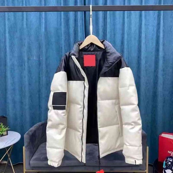 

fashion digner down et winter men and women youth parka coat outdoor couple thick warm clothing s-4xl, Black