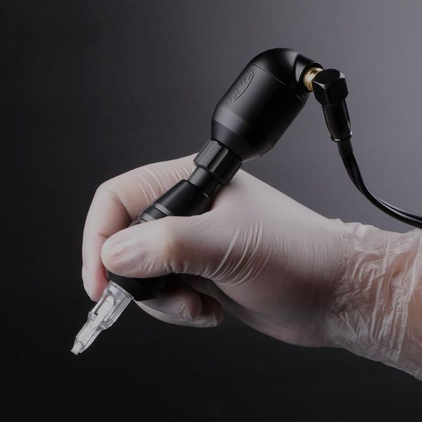

tattoo guns kits 1pcs pro rotary pen cnc hybrid permanent makeup machine imported motor aluminum alloy frame rca cord for body art