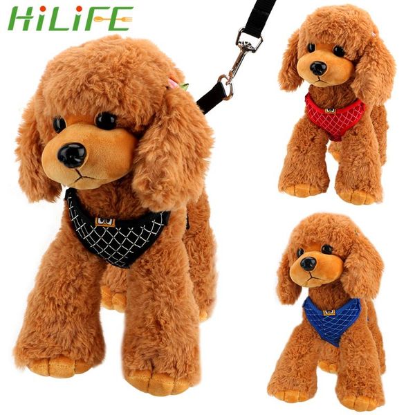 

cat collars & leads hilife for small dog rhinestone mesh harness leash set vest s/m