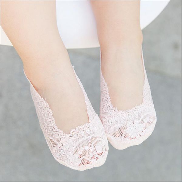 

summer/spring lace princess sock invisible baby girl short socks white flesh solid color boat for children kids 3/6/8/10t, Pink;yellow