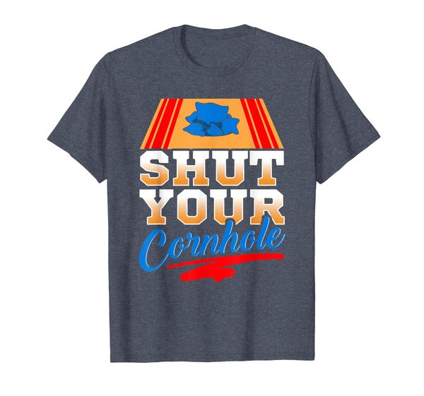 

shut your corn hole bean bags tee- funny cornhole gift shirt, White;black