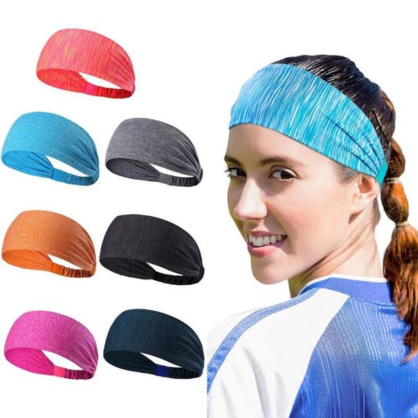 

durable headbands classic delicate texture 3pcs elastic breathable hair sweat bands for fitness yoga basketball sweatband, Yellow;black