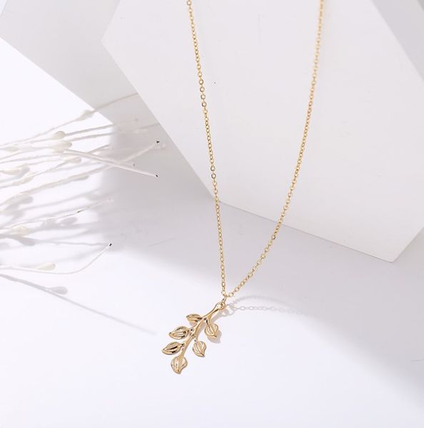 

european and american fashion leaf collar chain necklaces, Silver