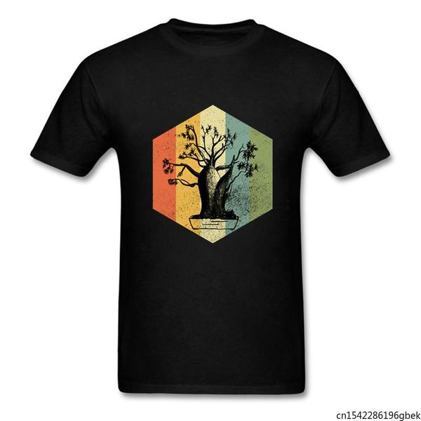 

men's t-shirts vintage bonsai tree gardening t-shirt, White;black