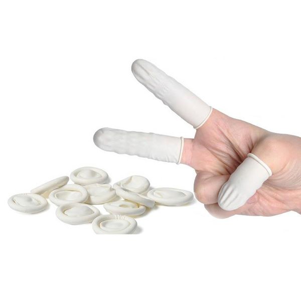 

100pcs multifunction rubber gloves portable nature latex finger cots disposable non-toxic fingertip protective