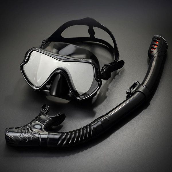 

diving masks professional scuba mask silicone snorkel set anti-fog snorkelling full dry tube underwater equipment