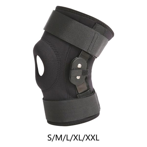 

elbow & knee pads pad support brace lift squat sport kneepad wrap adjustable leg for sports hiking climbing, Black;gray