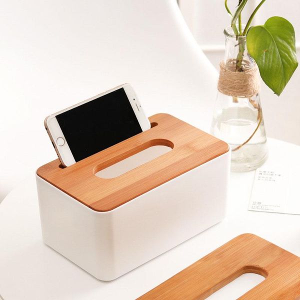 

tissue boxes & napkins solid wood napkin holder square shape wooden plastic box case home kitchen paper holdler storage accessories