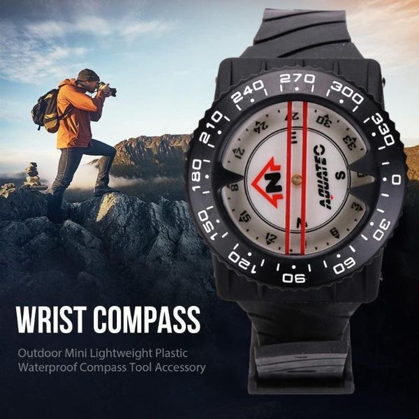 

outdoor gadgets diving compass luminous magnetic scuba watchband dial underwater caving camping waterproof wristband fluorescent