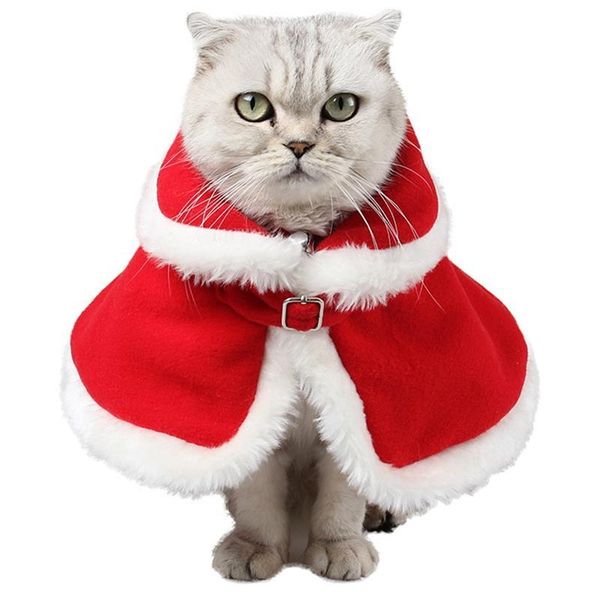 

cat costumes christmas costume pet cape dog holiday clothes cute cloak kitten puppy po props festival accessories