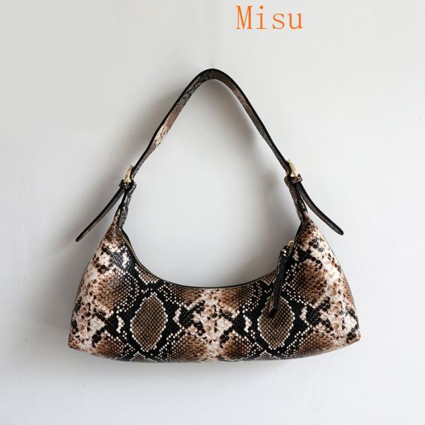

genuine leather baguette handbag for women 2021 candy color chain ladies small shoulder bags fashion design armpit bag totes