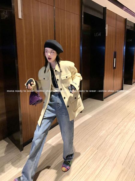 

loose high waist tube blue vertical for small in spring and autumn