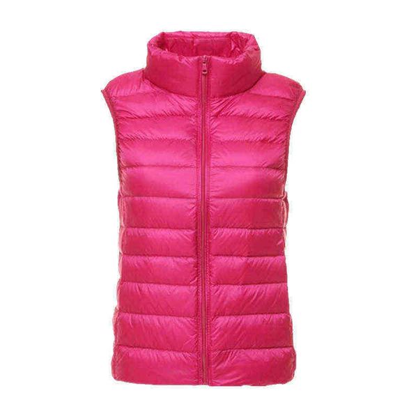 

cotton waistcoat women's stand collar casual versatile lightweight short inner liner down et, Black;white
