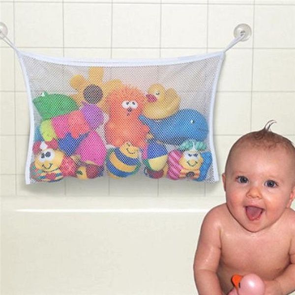 

storage bags 1pcs baby bathroom bag mesh net bathtub suctionfashion kids bath portable toy organizer holder