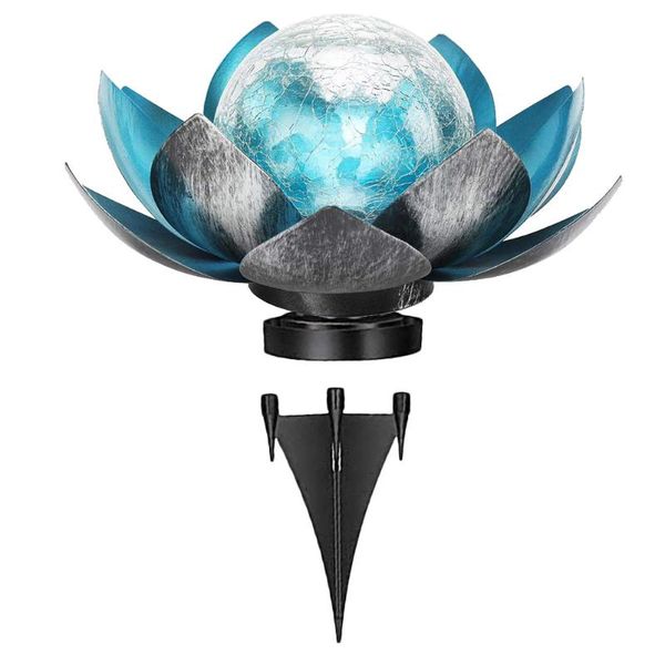 

wall lamp lotus shaped led light ground inserted waterproof solar garden