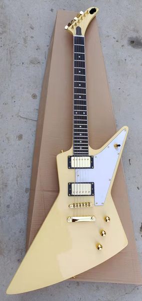 

electric guitar, cream yellow , mahogany body, rosewood fingerboard,
