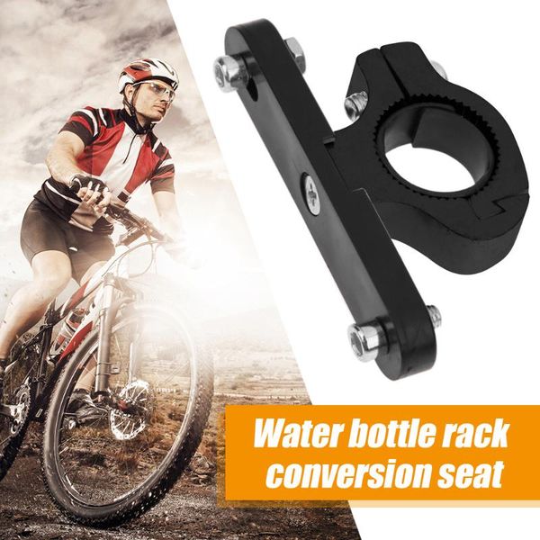 

bicycle water bottle holder adapter aluminum alloy mtb road bike handlebar cup rack seat post bracket clip clamp cycling bottles & cages