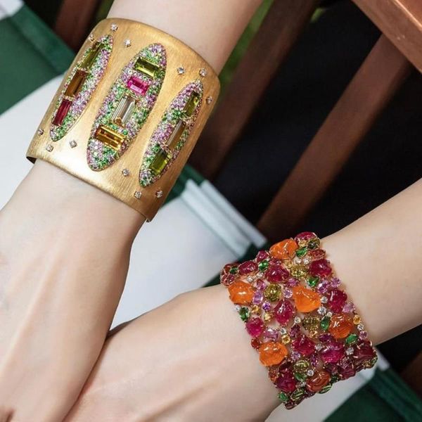 

earrings & necklace godki boho luxury gorgeous 3pc bracelet ring earring set for women wedding bridal cubic zirconia dubai party jewelry, Silver