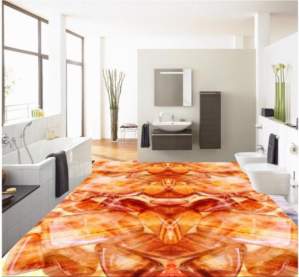 

wallpapers 3d jade stone pebble floor pvc wallpaper for bathrooms home decoration