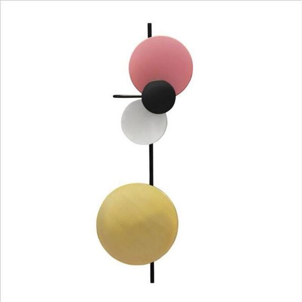

wall lamps post-modern creative metal planet lamp for foyer bedroom ailse el iron combination disc light h 98cm 110/220v 2285