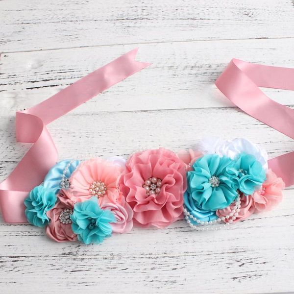 

belts pregnant women flower belt sash maternity, Black;brown