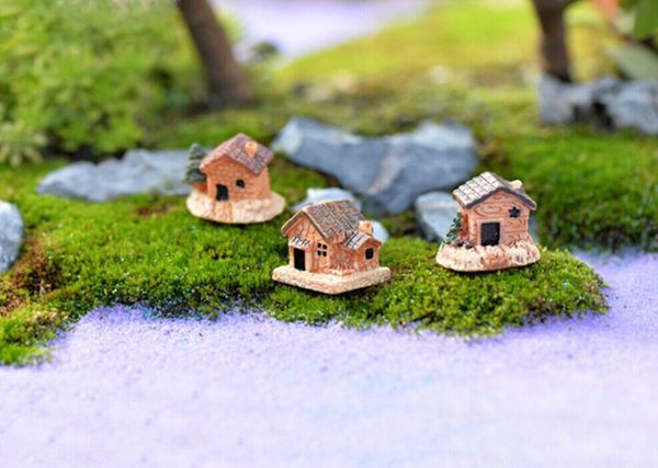 

decorative objects & figurines brand and mini dollhouse stone house resin decorations for home garden diy craft cottage landsca