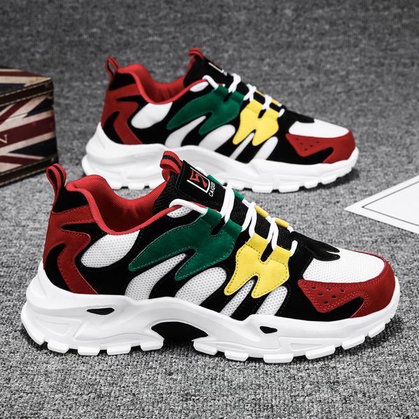 

style trend outdoor leisure shoes male footwear breathable comfortable sneakers lace up outdoor soft bottom walking shoes