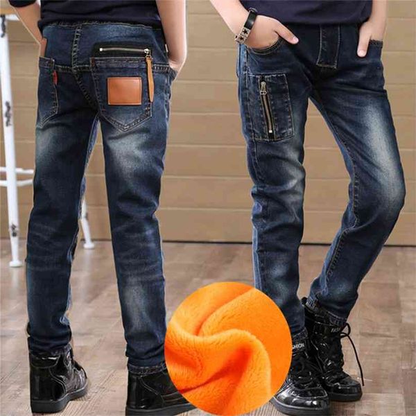 

kids clothing spring autumn children pants boys trousers fashion gun cotton pencil zipper leggings boy wild jeans 210915, Blue