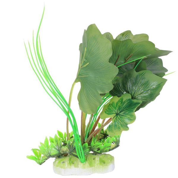 

decorations aquarium decorative rockery landscape simulation lotus leaf