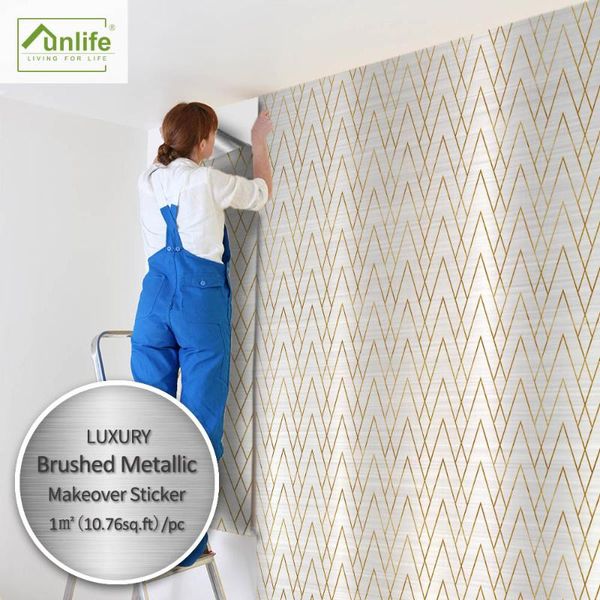 

wallpapers white background imitation gold geometric home modification sticker self-adhesive art deco wallpaper metal triangle mesh diamond