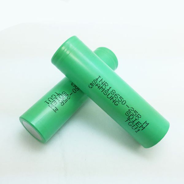 

true 2500mah samsung 25r 18650 rechargeable lithium battery fedex tax ship